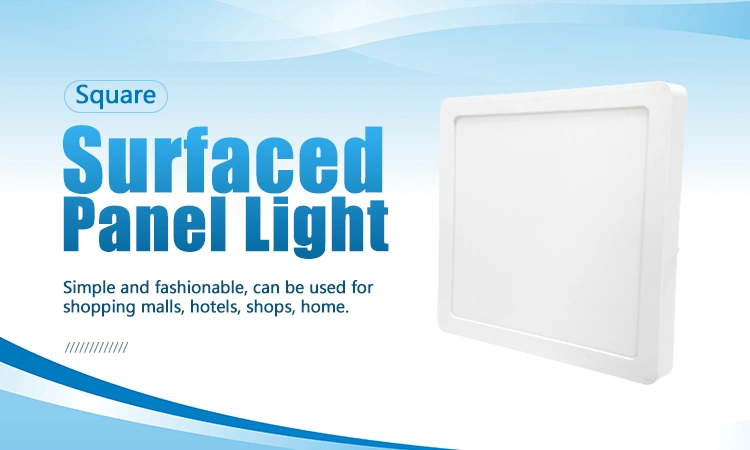 Round/Square LED Plastic Panel Light Surface Mounted Downlight 18W